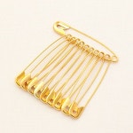 해피베어스 시침용 옷핀 세트 5.4cm, 골드, 2개 : HoHo shop