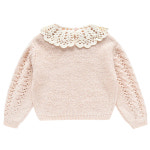 [루이스 미샤] 23FW 키즈 ASCALIS 넥 포인트 니트 J0405 BLUSH : 바이스트