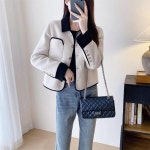 애니율 여성 봄 가을 폴로넥 모직 자켓 G6602 : 애니율