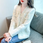 애니율 여성 봄 가을 럭셔리 트위드 자켓 G6604 : 애니율
