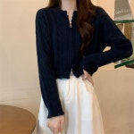 애니율 여성 가을 겨울 꽈베기 집업 니트 가디건 G6586 : 애니율