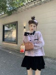 애니율 여성 봄 가을 숏 트위드 자켓 G6611 : 애니율
