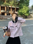 애니율 여성 봄 가을 숏 트위드 자켓 G6611 : 애니율