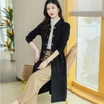 애니율 여성 봄 가을 니트 롱 가디건 G6633 : 애니율