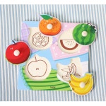 어린이 학습용 원목 과일 끼우기 퍼즐 선물 원목도형퍼즐 어린이날 어린이원목 : 씨엠커머스