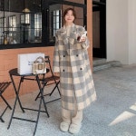 애니율 여성 캐주얼 오버핏 모직 롱 코트 G6661 : 애니율