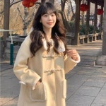 애니율 여성 캐주얼 럭셔리 양털 코트 G6660 : 애니율