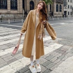 애니율 여성 럭셔리 오버핏 모직 롱 코트 G6659 : 애니율