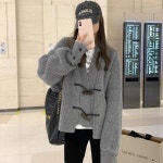 애니율 여성 봄 가을 브이넥 니트 가디건 G6638 : 애니율