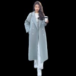 애니율 여성 캐주얼 오버핏 햅번 모직 롱 코트 G6655 : 애니율