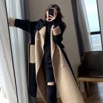 애니율 여성 가을 겨울 햅번 모직 롱 코트 G6644 : 애니율