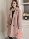 애니율 여성 캐주얼 투버튼 모직 롱 코트 G6690 : 애니율