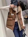 애니율 여성 가을 겨울 캐주얼 집업 패딩 조끼 G6694 : 애니율