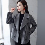 애니율 여성 봄 가을 숄카라 모직 자켓 G6692 : 애니율