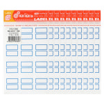 인덱스 라벨 스티커 G10-104 블루 11장 27x34mm 10세트 : 와이투플러스