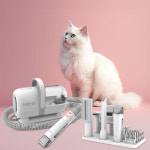 [디클펫] 7in1 진공 흡입 미용기 강아지 고양이 무선 바리깡 애견 클리퍼 트리머 브러쉬 : 디클펫