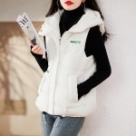 애니율 여성 가을 겨울 집업 후드 패딩 조끼 G6716 : 애니율