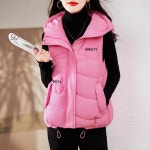 애니율 여성 가을 겨울 집업 후드 패딩 조끼 G6716 : 애니율