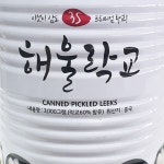 연어집 절임락교(삼도 SSS 3k) 회 수산집 밑반찬 장아찌 통조림 : 스토어픽시B