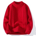 애니율 남성 가을 겨울 꽈배기 니트 스웨터 G6534 : 애니율