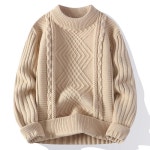 애니율 남성 가을 겨울 꽈배기 니트 스웨터 G6534 : 애니율