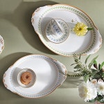 시라쿠스 로렐 리프 쟁반 2P 세트 블루 그린 트레이 : 프리베테이블