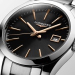 [공식] 론진 콘퀘스트 클래식 블랙 다이얼 29.5MM L2.286.4.52.6 : LONGINES