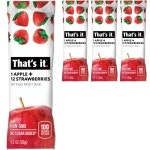 댓츠잇 프루트 바 애플 12 스트로베리 35g 4통 : 더블루블랑