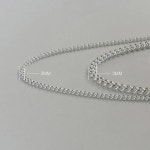 실버목걸이 은목걸이줄 실버체인 silver925 2mm 3mm : 재이유 JAY.U