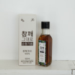 [에버그린에버블루] 저온압착 국산 참깨 그대로 참기름 120ml : 경기도주식회사