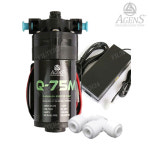아겐스펌프 Q-75M 1/4 니플 분당 1L L피팅+2.5A아답터 [석션 자흡가능] : 필터24
