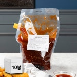 유니푸드 닭강정소스 2kg x 10봉 대용량 식품 양념치킨소스 통닭 치킨 : 제이엘푸드