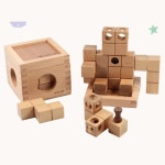 창의력 입체도형 원목교구 스핀소마 세트 크리스마스선물 창의적 : 드림팡
