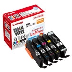 캐논 오리지널 잉크 카트리지 BCI-381 5색 및 6색 교체 세트 PIXUS 픽서스 프린터용 : 박스팝