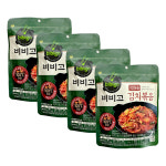 CJ제일제당 비비고 김치볶음 150g X 4봉 캠핑요리 밑반찬 간편식 : 킹콩마트1