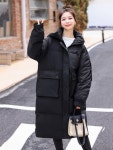 애니율 여성 겨울 오버핏 후드 롱 패딩 G6769 : 애니율