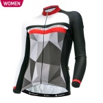땀냄새억제 스포츠자전거의류 여성긴팔져지 사이클져지 기능성이너웨어 싸이클져지 라이딩 산악자전거복 : 에스멜론