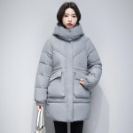애니율 여성 겨울 빅사이즈 후드 롱 패딩 G6759 : 애니율