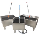 학교 스테인리스 운동장 걸레통 부착 슬라이드 옥외 : 정성마켓-