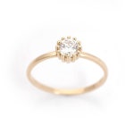 단정한 심플 큐빅 데일리 14K 18K 골드 약지 검지 금 반지 30대 추천 미니 : 아이비주얼리