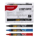 모나미 유성매직 슈퍼 잉크 (사각닙) 동일색상 12입 : 문구메리트