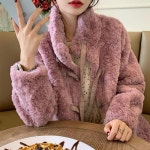 애니율 여성 가을 겨울 오버핏 양털 자켓 G7059 : 애니율