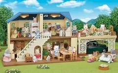 실바니안 패밀리 하우스  파란색 지붕의 집 카포트 디럭스 세트 : 러빗 샵