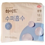 생리대화이트수퍼흡수(중형) 18P/유한킴벌리 : 장보자닷컴