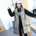 애니율 여성 가을 겨울 롱 패딩 조끼 G6738 : 애니율