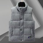 애니율 남성 빅사이즈 골덴 패딩 조끼 G6818 : 애니율
