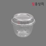 원형 빙수용기 DS-302 135파이 중 750ml 400세트 투명 : 일용상회