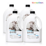 순수크린 대용량 액체세제 2.5L X 4개 드럼세탁기 겸용 : KG커머스 스토어