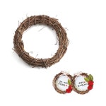 원형 넝쿨리스틀 중 약 20cm 크리스마스 트리 장식 리스 만들기 미술 교습소 겨울 소품 : 만들기스쿨