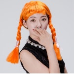 브라이덜샤워 여성 여자용 스튜디오 노래방용 삐삐가발 무인사진방 이쁜 : 해구샵